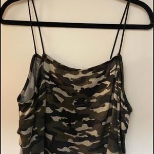 TOPSHOP Camo Tank - NEVER WORN